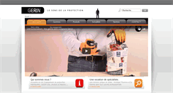 Desktop Screenshot of gerin-protection.com