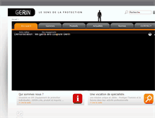 Tablet Screenshot of gerin-protection.com